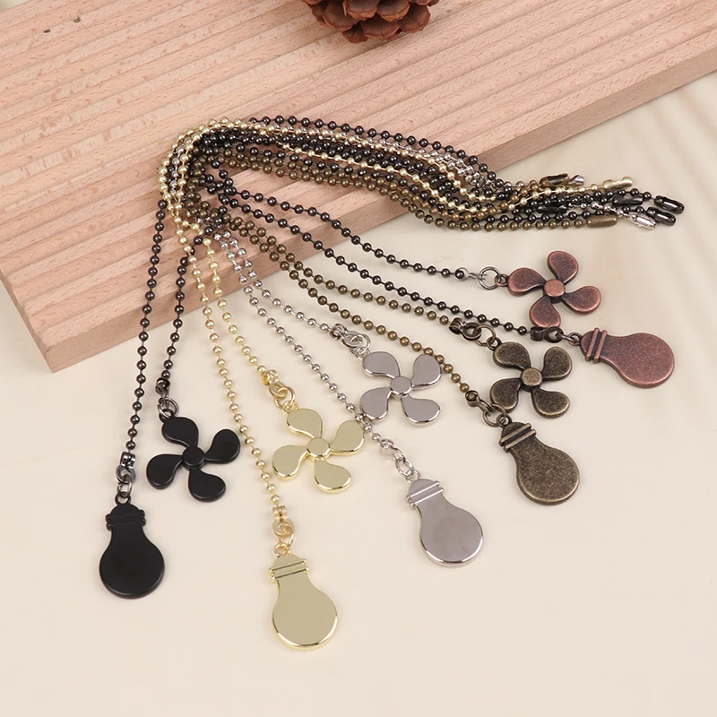 ✦ Ceiling Fan Pull Chain Ceiling Light Metal Pendant Pull Chain Extension Chandelier Chain Extender Home Hardware Accessory