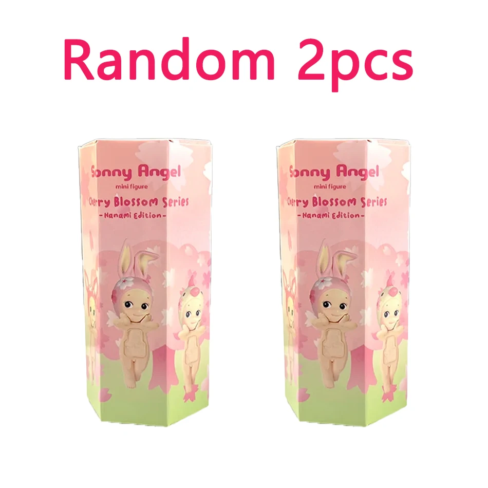 S Angel زهر الكرز الوردي منتصب سلسلة صندوق أعمى صندوق غامض دمى صغيرة الشكل سيارة الهاتف الديكور نموذج هدايا المهرجان #4