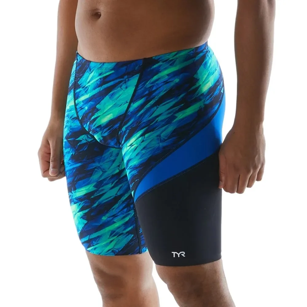 Summer Mens Swimwear Training Swim Shorts Trunks Beach Tight Swimming Pants Swimsuits Jammer Running Sports Surf Shorts Trunks
