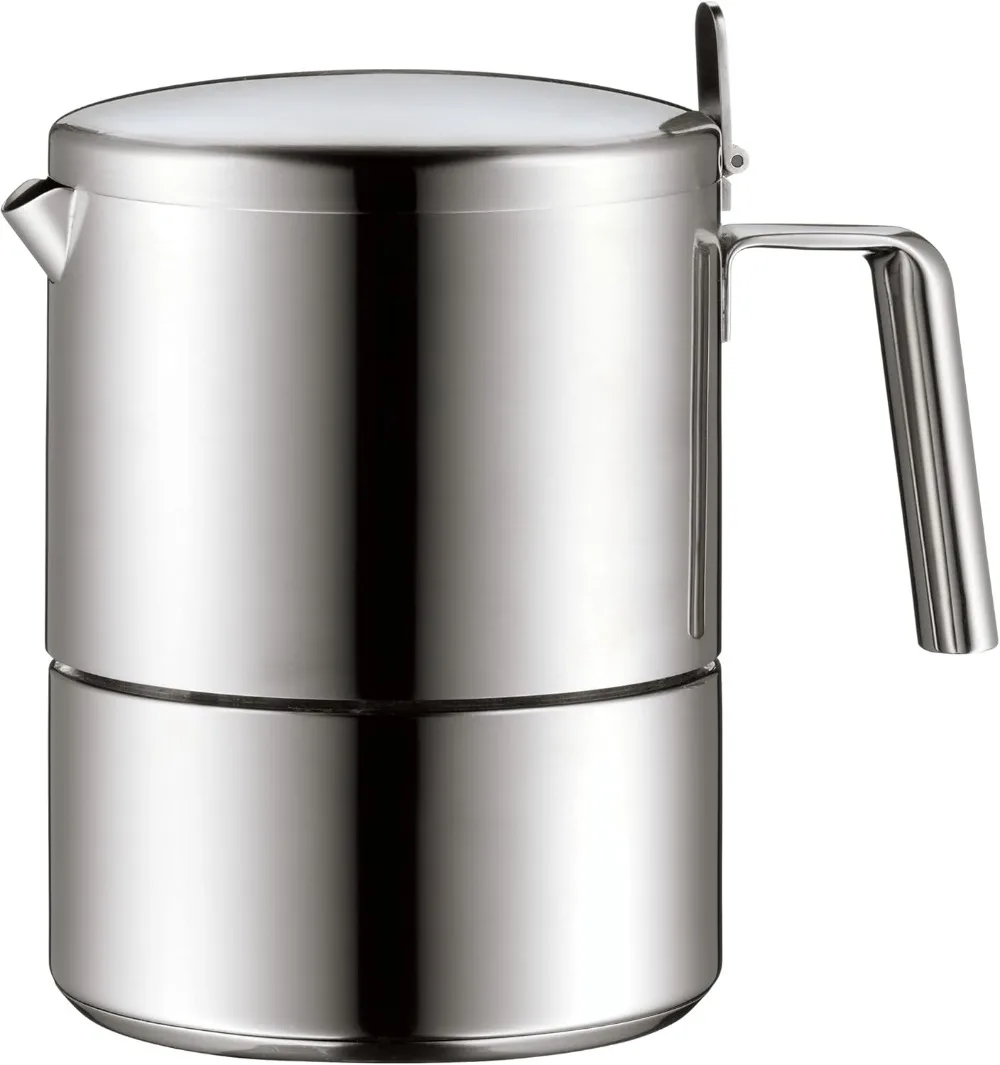 WMF Kult Cafetera Italiana, Induc Behandlung, Acero Inoxidable Mate, 6-Tazas