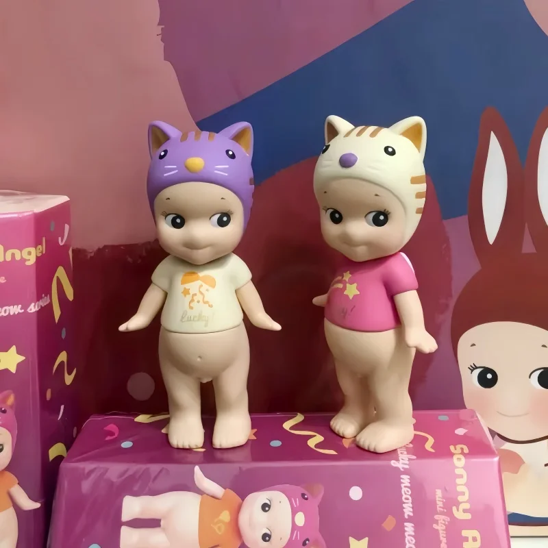 

New Selling Genuine Sonny Angel Lucky Meow Serie Surprise Blind Box Toy Gift Trendy Toy Figurine Desktop Case Ornament Cute Gift