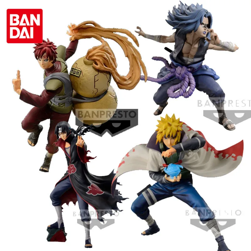 

Bandai Original NARUTO Gaara Uchiha Sasuke Uchiha Itachi Namikaze Minato Modeling Ninja World Anime Action Figures Toys Gift