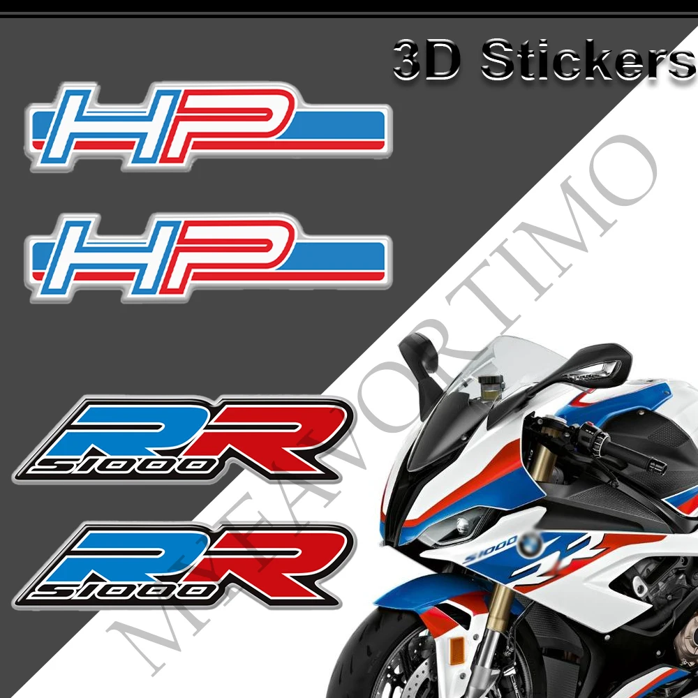 

S 1000 RR S1000RR Stickers For BMW For HP HP2 HP4 R 1250 GS Race S1000XR Side Protection Tank Pad Emblem Logo 2019 2020 2021