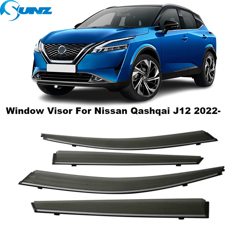 Car Window Deflector For Nissan Qashqai J12 2022 2023 2024 2025 Car Side Window Visor Guard Vent Rain Guard Door Ventvisor