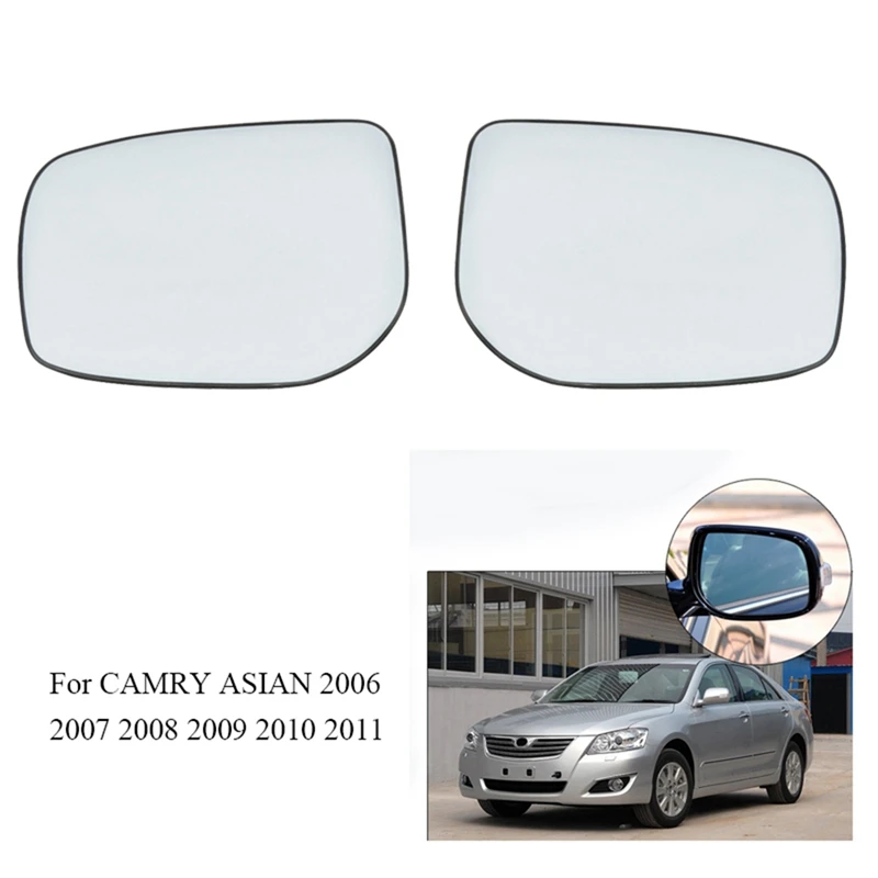 Rearview Side Mirror Lens Wing Mirror Glasses With Heating For TOYOTA CAMRY ASIAN 2006 2007 2008 2009 2010 2011