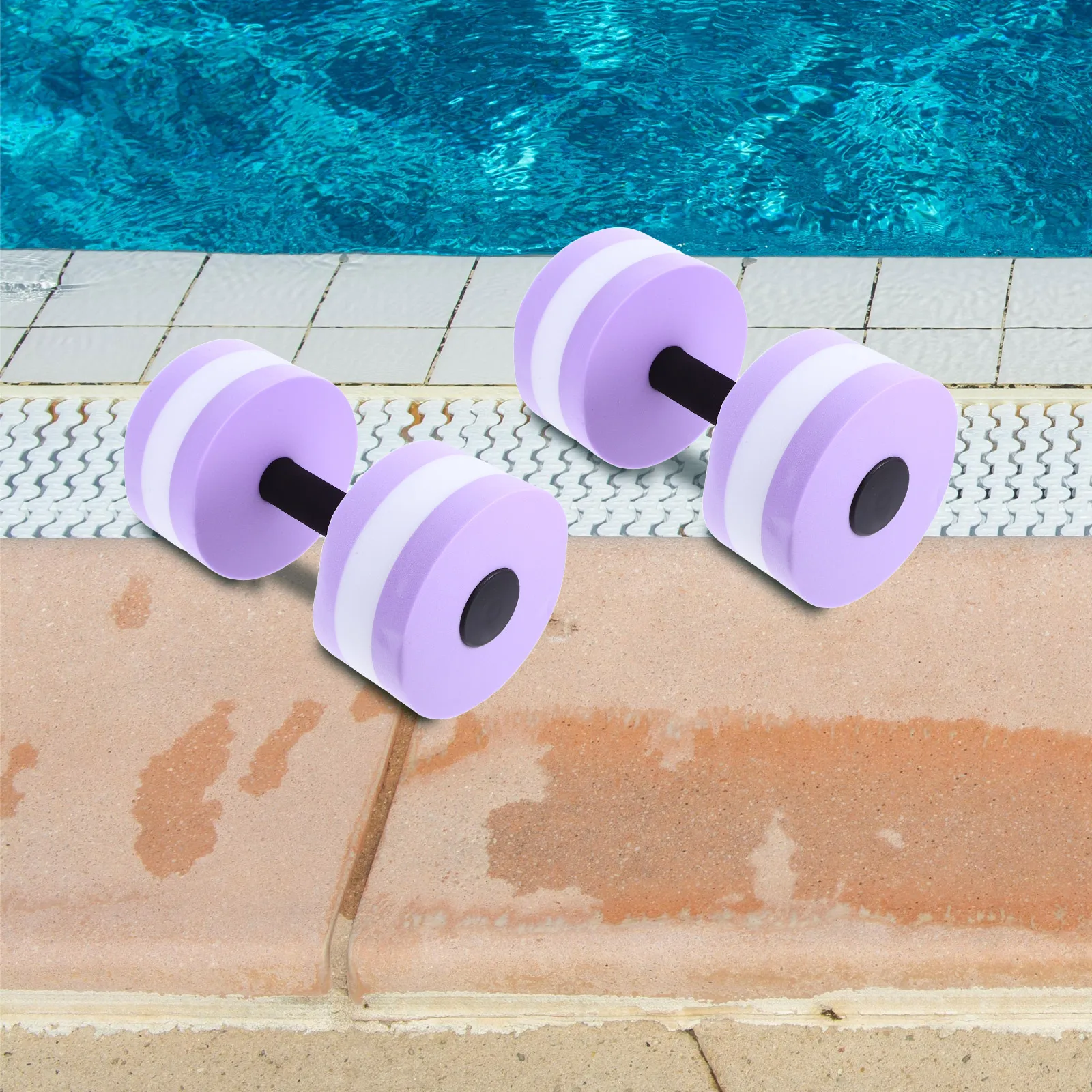 

Foam Dumbbells Water Aerobics EVA Low Absorption Pool Exercise Fitness Swimming Accessories Equipment