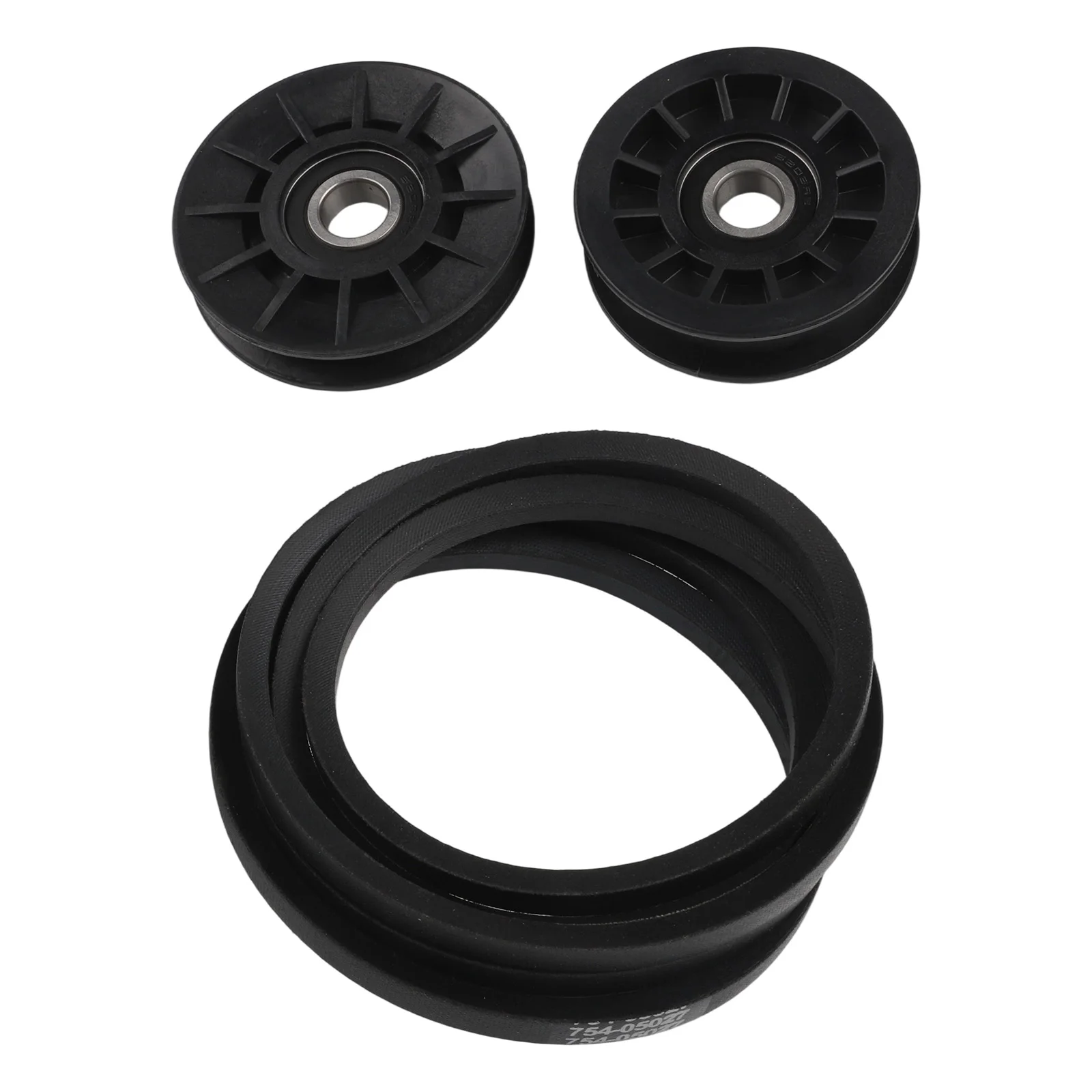 Idler Pulley and Drive Belt Replacement Kit for Cadet and For Craftsman Mowers Including Models 756 05024 756 05032 754 05027