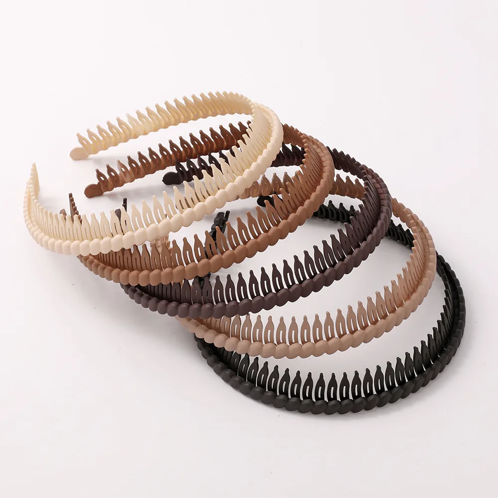 

Hot 4pc Fashion Solid Full Tooth Hairband Hairpin for Women Girls Elegant Korean Hair Hoops Vintage Headband Accessories