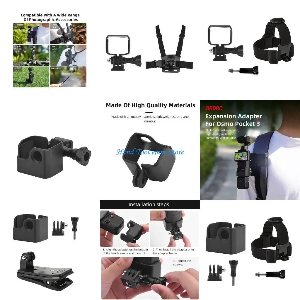 H37F Housing Shell Frame Adapter Frame Bracket for Pocket 1/4 Screw Hole Anti Scratch