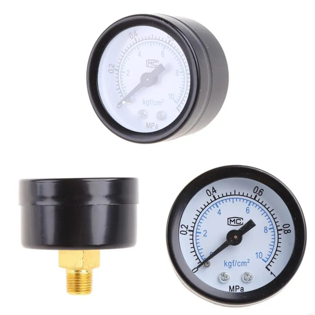 G92C Utility Pressure Gauge Dual Scale Pressure Gauge Shatter-proof Pressure Gauge Easy Operation Pressure Meter Industrial