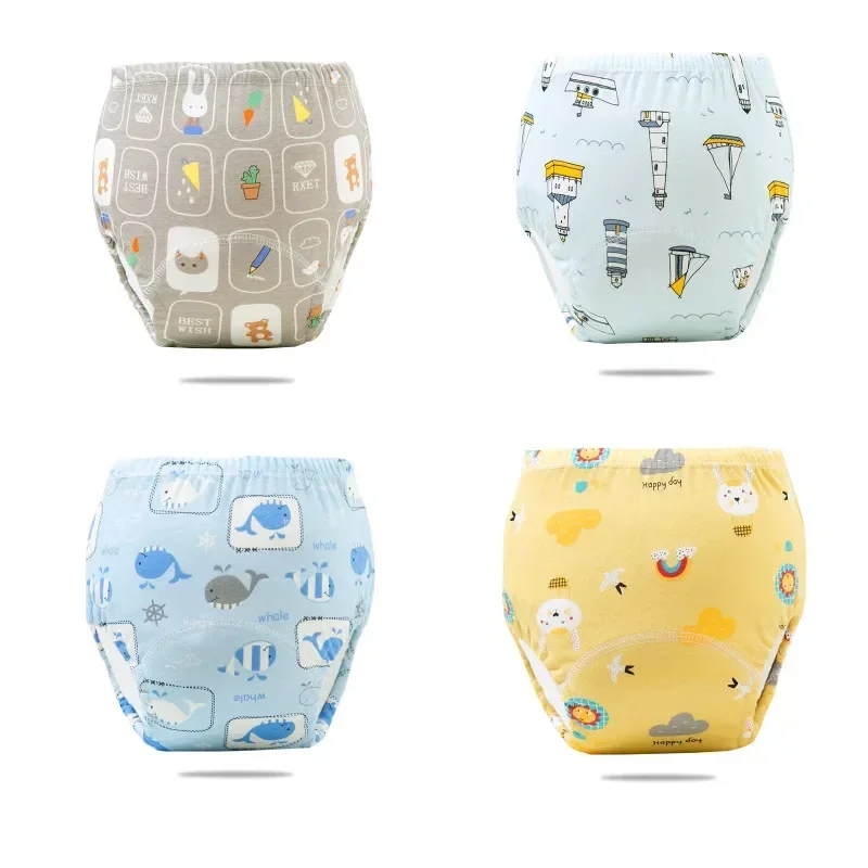 

4pc/Lot Baby Reusable Diapers Potty Training Pants Children Ecological Cloth Diaper Washable Toilet Toddler Nappy