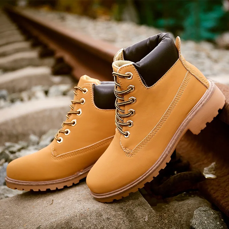 dr shoes designer oxfords ankle boots for man PU leather high top casual shoes men
