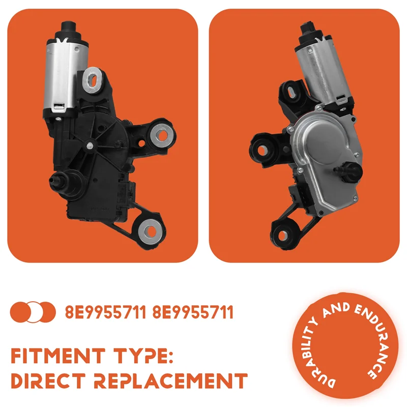A20K-8E9955711 A3 A4 Q5 Q7 S4 VW Seat Skoda 2006-2016 8R0955711 용 자동차 후방 유리 와이퍼 모터