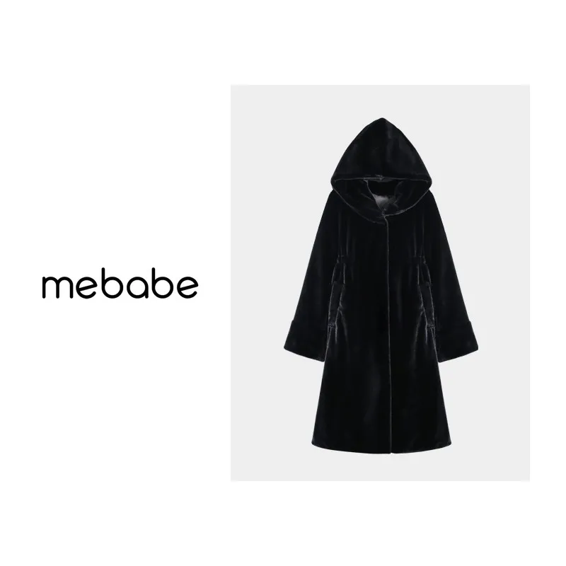 

Зимнее длинное пальто Athena с капюшоном и мехом, женское, свободного кроя, нейтральное, из цельных меховых отрезков, с длинными рукавами