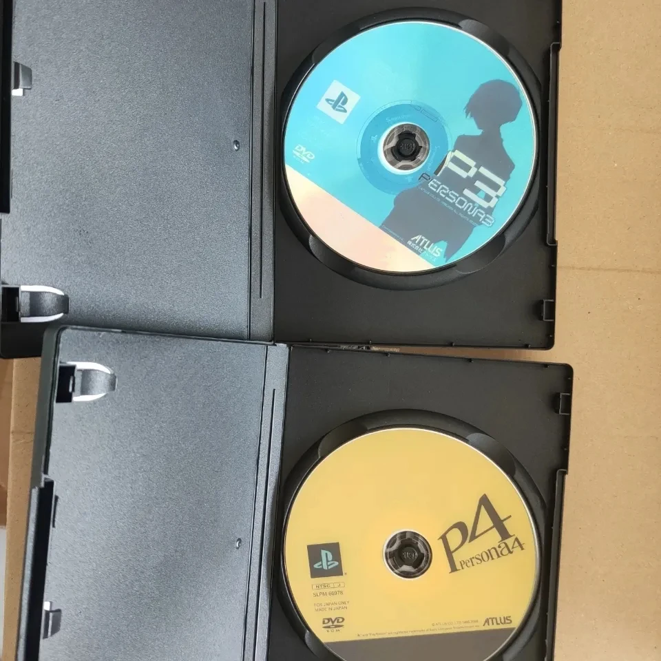 PS2 شخصية 3 + 4 لعبة نسخة 3 قطعة CD P3 P4 Iori Junpei RPG سائق بصري ألعاب القرص Takeba Yukari أجزاء آلة تأثيري أقراص مضغوطة كبيرة
