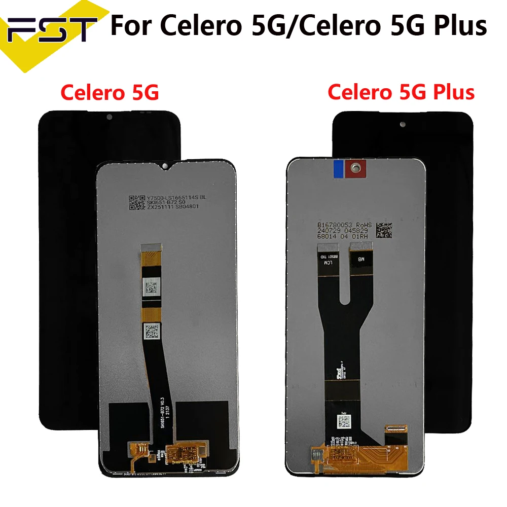 100% Tested New For BOOST MOBILE CELERO 5G LCD Assembly Display Touch Screen Panel Replacement for CELERO 5G+ plus Cell Phone