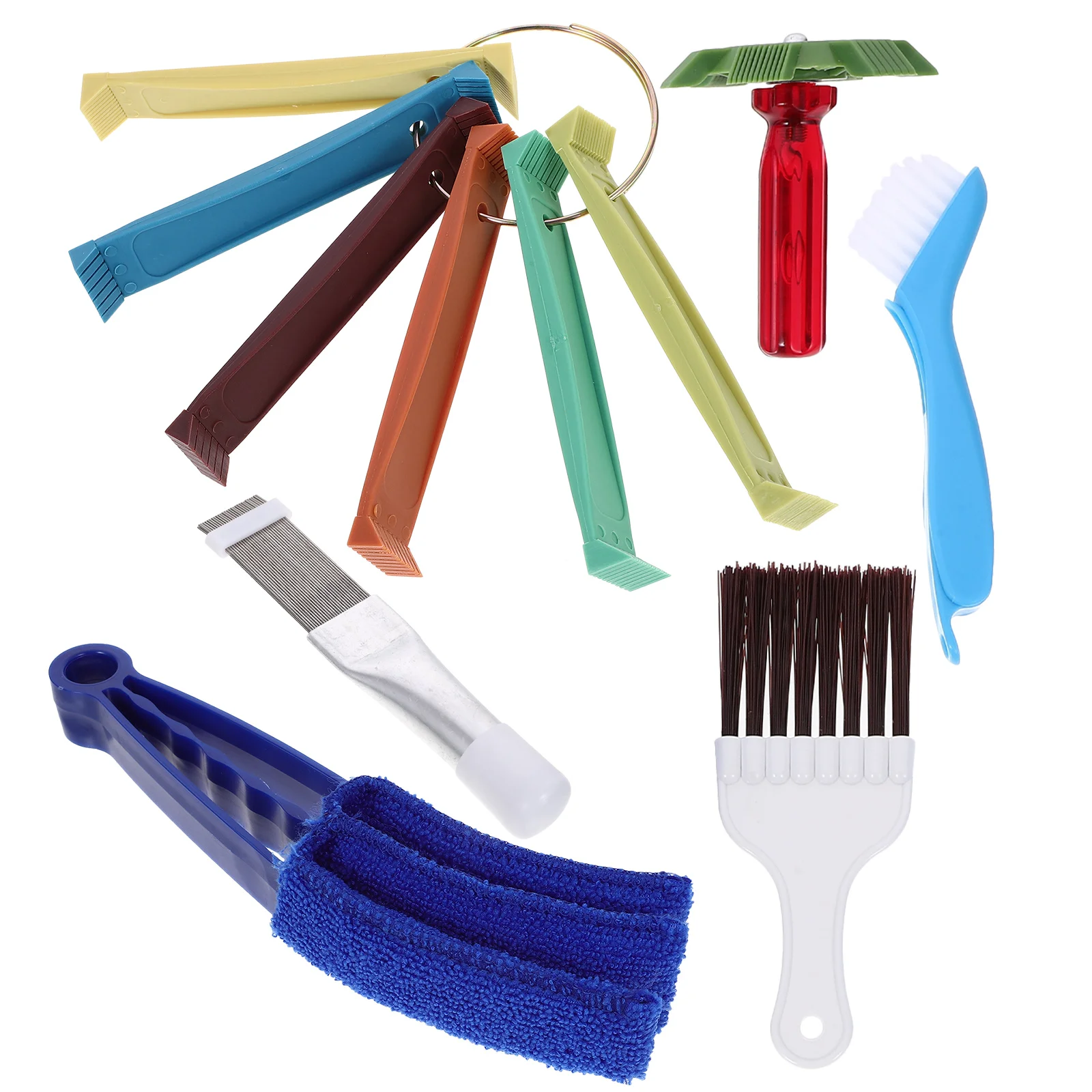 

1 set Fin Comb Kit Stainless Steel Blue Brush Cleaning Air Conditioner Condenser Evaporator Fins Coil Maintenance Electrical