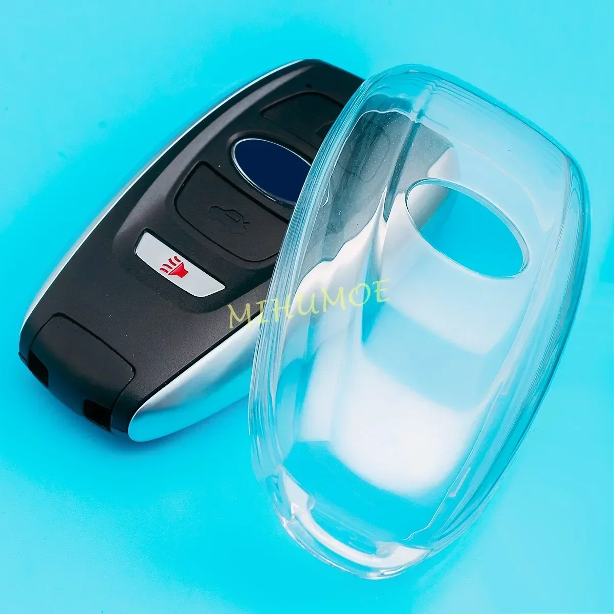 For Subaru Impreza Forester XV Outback Crosstrek Legacy BRZ WRX GR86 Crystal Clear Smart Car Key Fob Cover Case Holder Protector