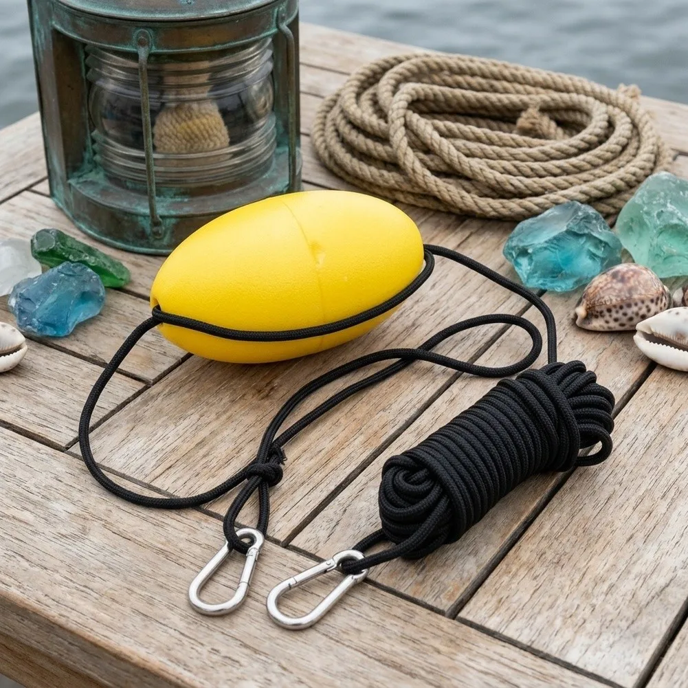 Floating Device For Kayaking Tow Rope Fishing Float Rope Floating Tow Rope Stainless Steel Carabiner For Kayak Accessory Storage