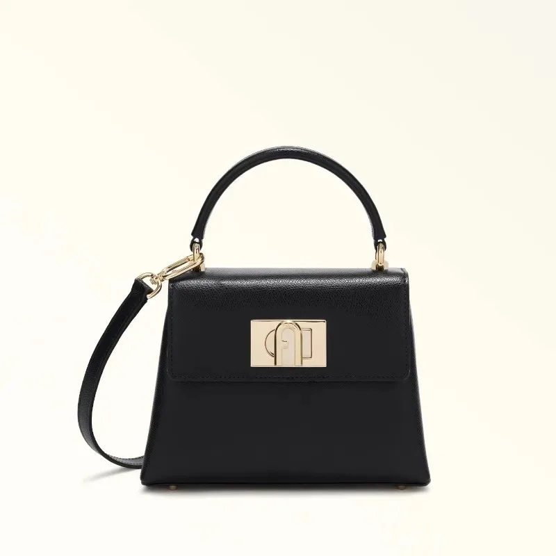 

Бестселлер 1927 года, мини-сумка высшего качества с текстурированной кожей с ручкой сверху, сумка через плечо с застежкой Turnlock, роскошная брендовая сумка через плечо