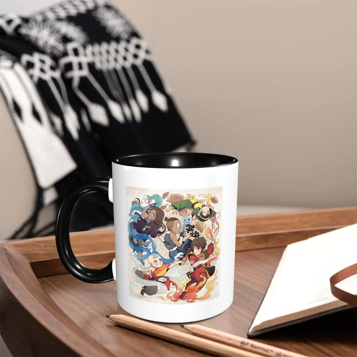Avatar: Der Herr der Elemente Tasse, Lustige Keramik-Kaffeetassen, Teebecher, Milchbecher, Trinkgeschirr, Geschenke für Freunde