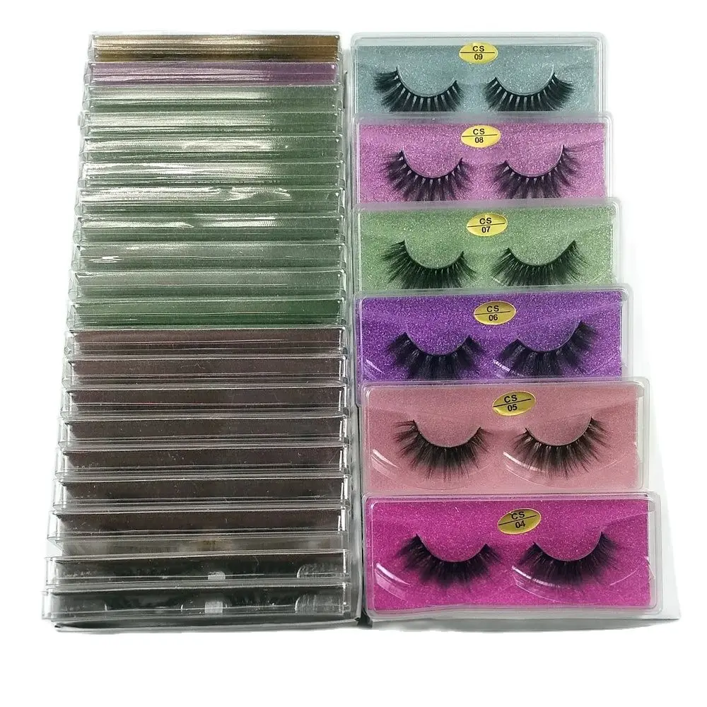 

Mink Eyelashes Bulk Wholesale 10 Pairs Fluffy Wispy Natural Long False Eyelashes Makeup Fake Lash 3d Mink Lashes Pack