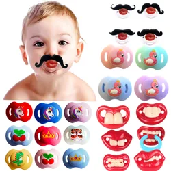 Baby Full Silicone Pacifier Baby Internet Celebrity Weaning Tool Sleeping Thumb-shaped Cute Creative Pacifier