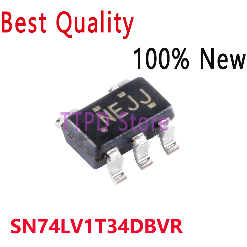 10/PCS New Original SN74LV1T34DBVR SN74LV1T34 NEJ3 NEJJ NEJ* SOT23-5 Logic Level Converter Chip In Stock