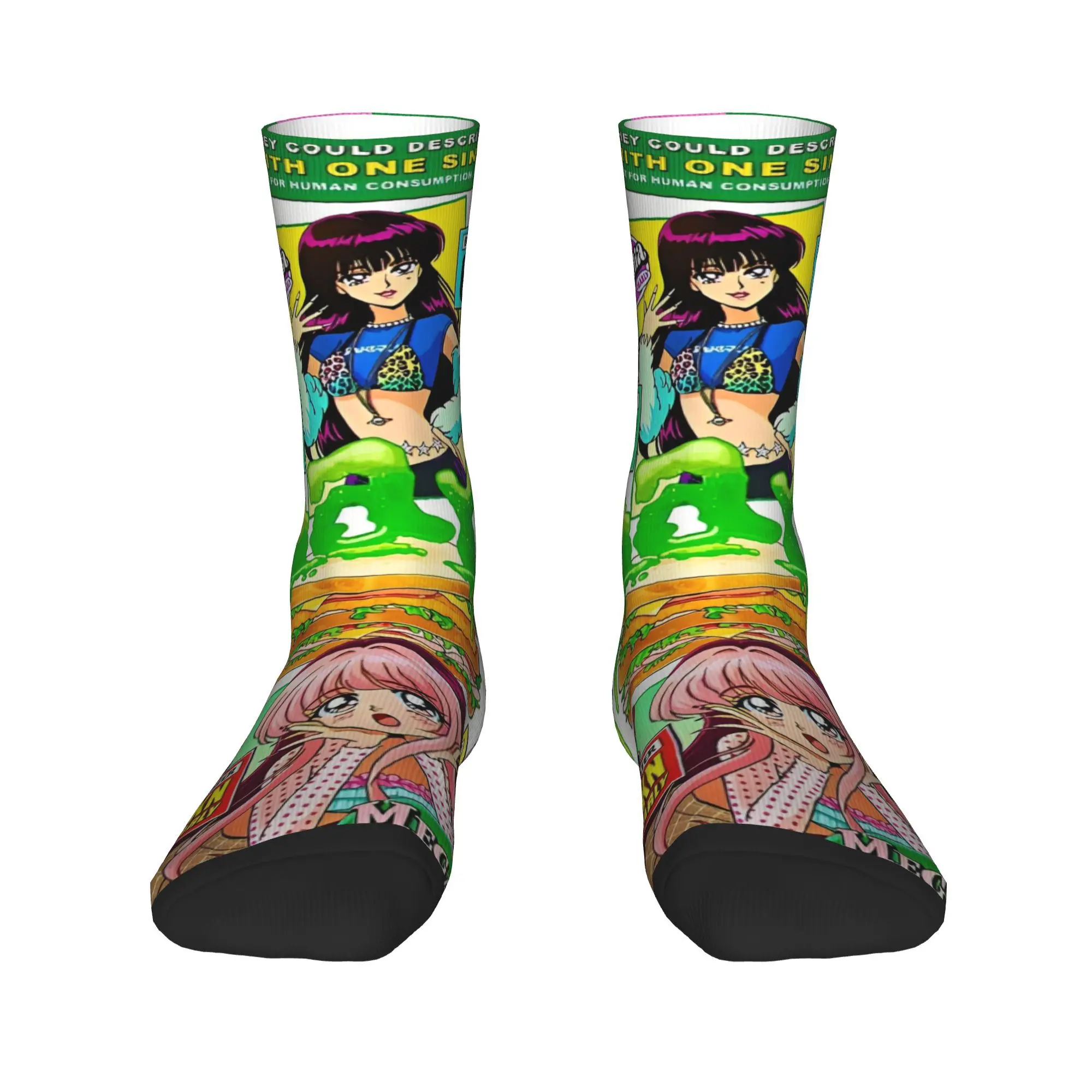 Korean Style KATSEYE Gnarly  Stockings  Novelty Socks Men Soft  Socks Autumn Outdoor Sports Printed Non Slip Socks Gift Idea