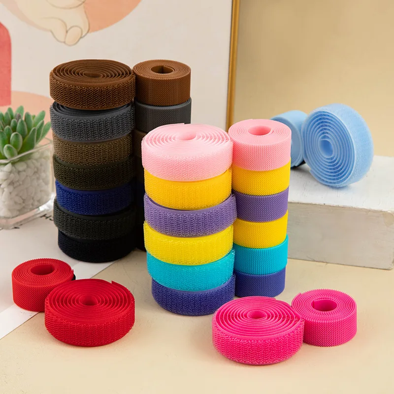 20mm NO Self Adhesive Fastener Tape Adhesive Tape Hook and Loop Fastener Tape Sewing Accessories DIY Craft No Glue 25yards