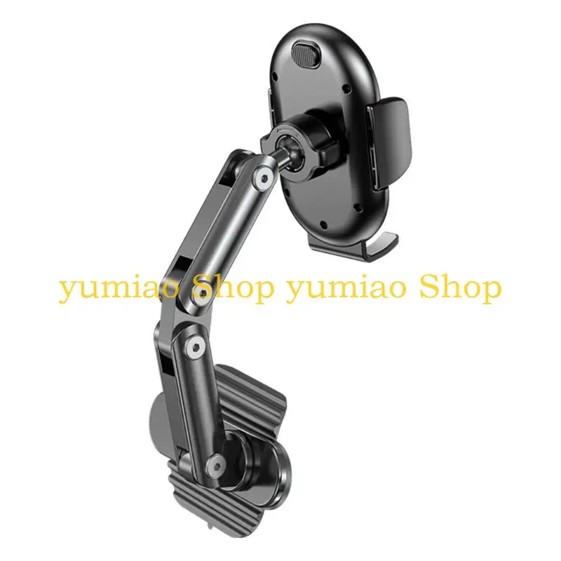 587B Space Saving Car Phone Holder Aluminum Alloy Adhesive Base Compatible 4-7 Inch Models