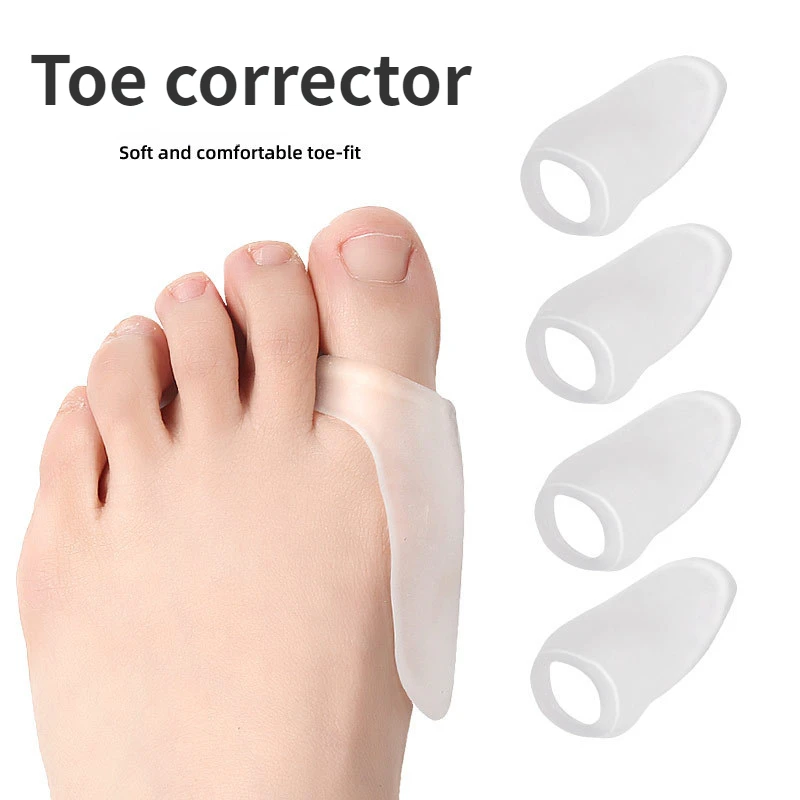 Soft elastic invisible big toe deformation toe care set, external flip anti wear improvement, internal flip toe splitter