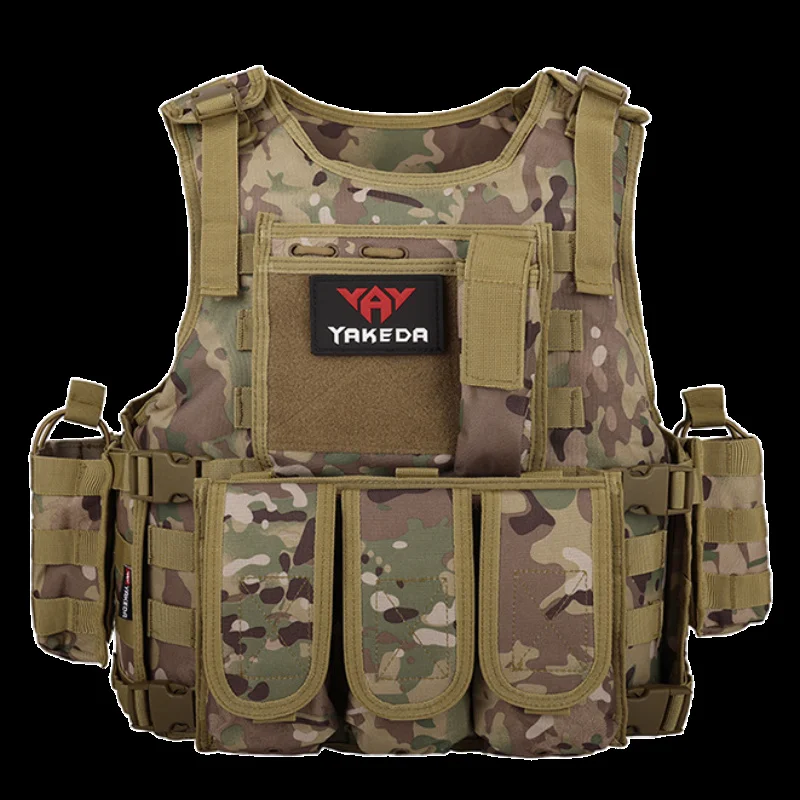 MC EMR Camo Molle Airsoft Tactical Vest Plate Carrier Swat Fishing Hunting Paintball Military Army Armor Police