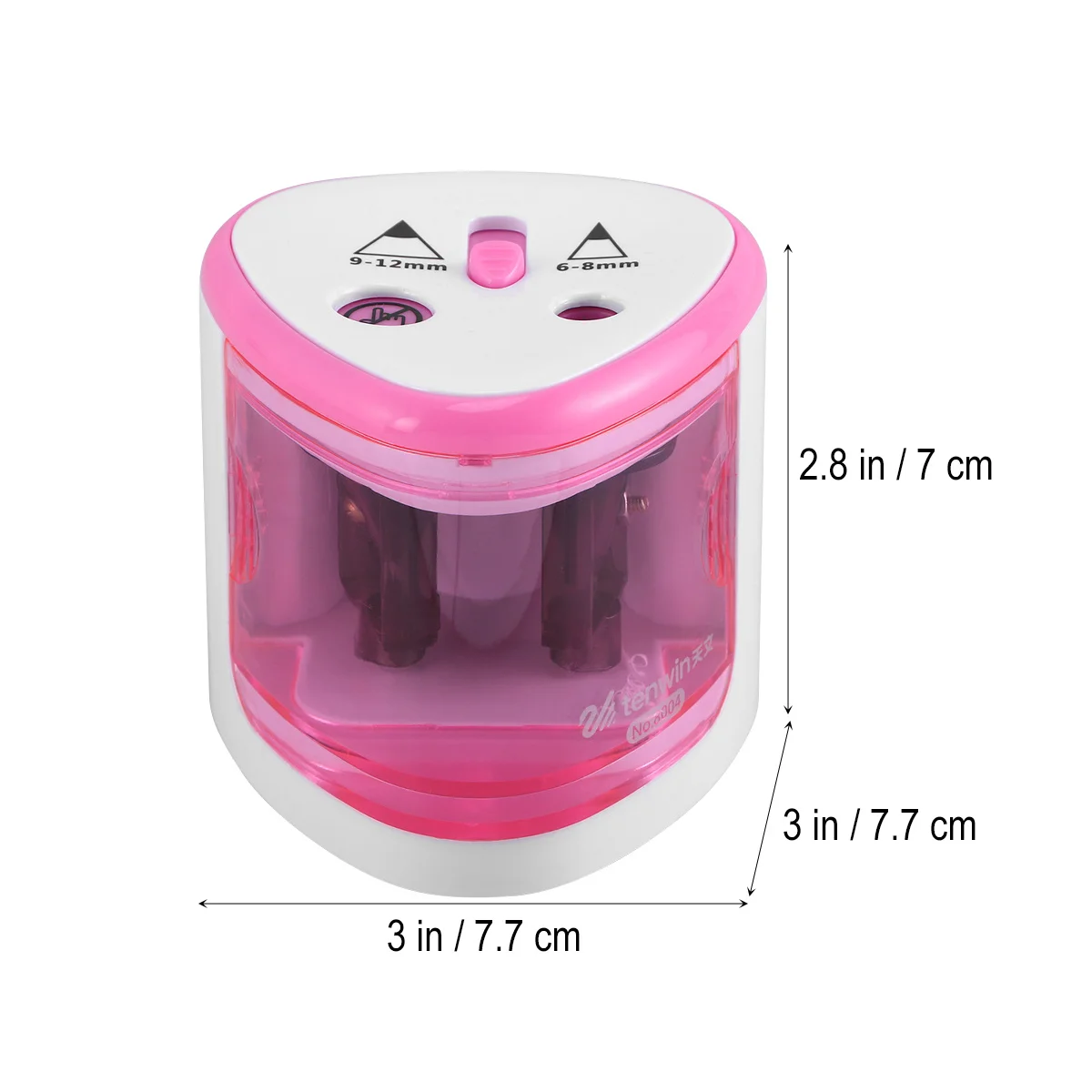 Temperamatite elettrico Temperamatite automatico a doppio foro per studenti artisti 6-12 mm Doppio formato resistente -5S Affilatura