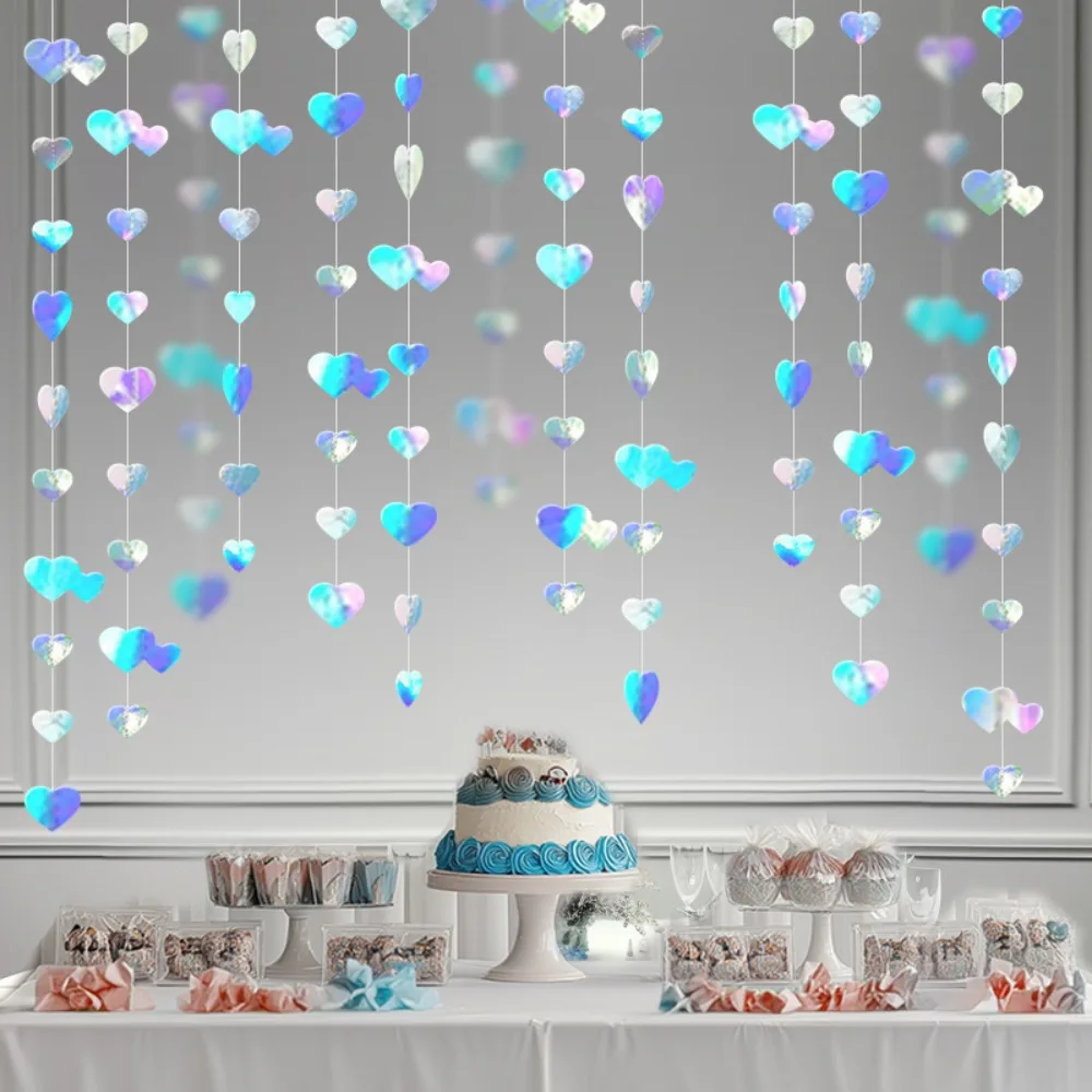 

Гирлянда из бумаги «Любовь», 4 м, для свадьбы, романтичная, легко устанавливается, многоразовая, для декора на День святого Валентина, свадебная