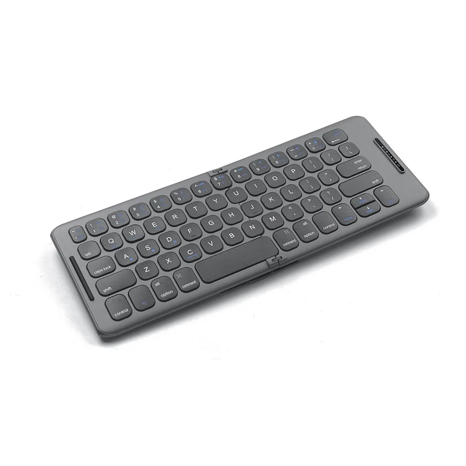 Imagem -04 - Hkxa Dobrável 5.1 Teclado Bluetooth Usb tipo c para Windows Android Ios para Ipad Computador Tablet pc Teclado do Telefone 3-device Sync