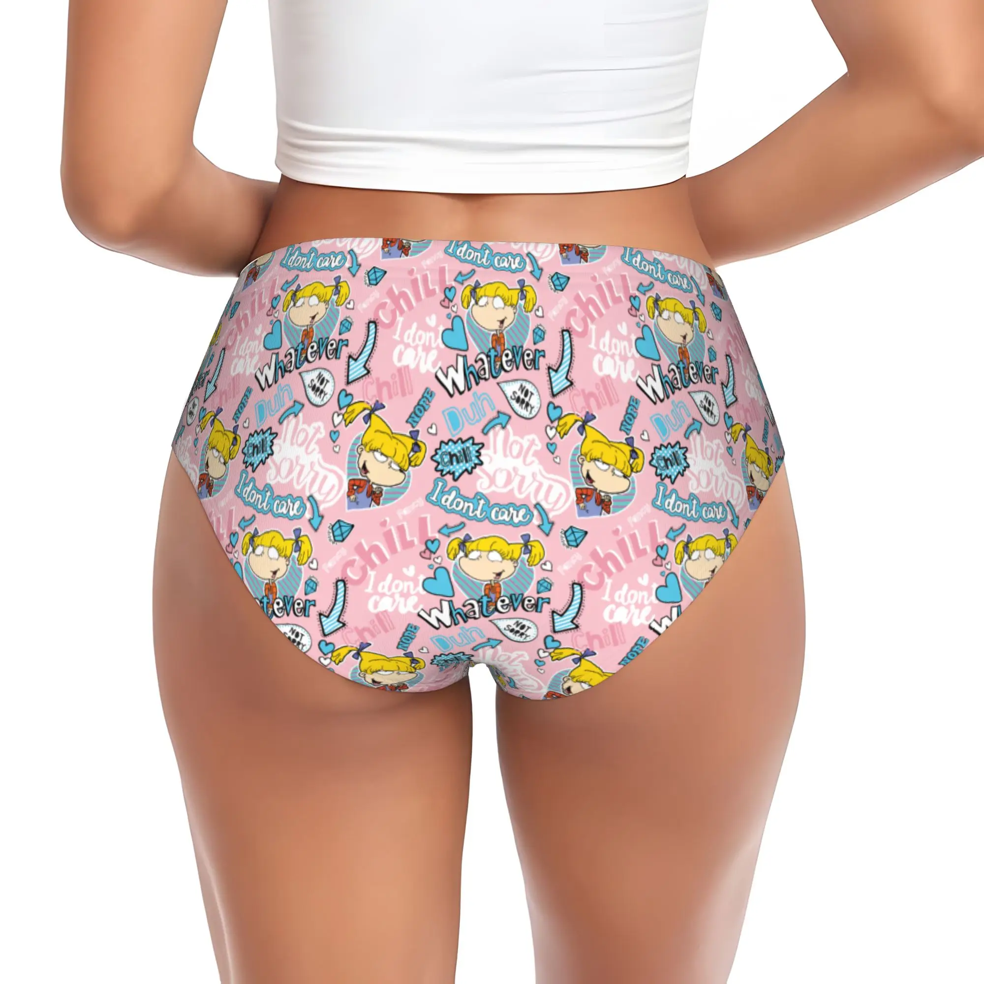 

Custom Women R-Rugratsd Brief Panties Female Breathable Cute Cartoon Movie Underwear Underpants