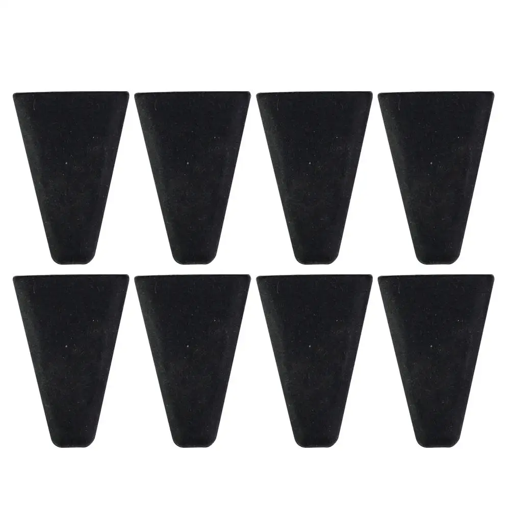 8 Pcs Air Fryer Basket Replacement Corner Buffer Pads for Air Fryer Feet Dishwasher Safe Stable Dehydrator Rack Black