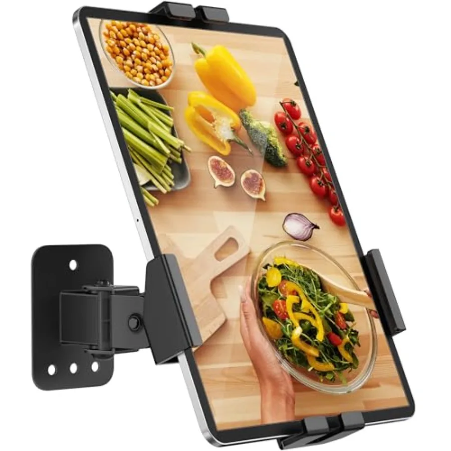 

AboveTEK Tablet Wall Mount Holder 360 Rotation iPad Wall Holder with Anti-Theft Lock System for iPad Pro Air Mini Galaxy Tab Al