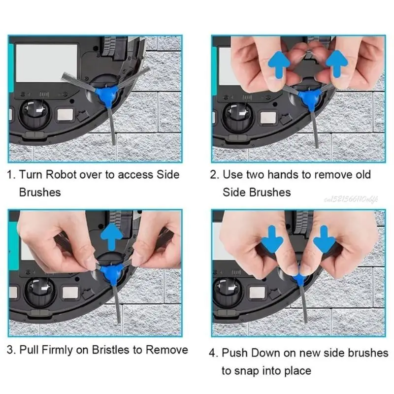 Bộ 27RB gồm 10 bàn chải bên hiệu quả cao dễ dàng lắp đặt bộ quét phần Chụp góc Cóc góc cho 15T 15C ROBOT