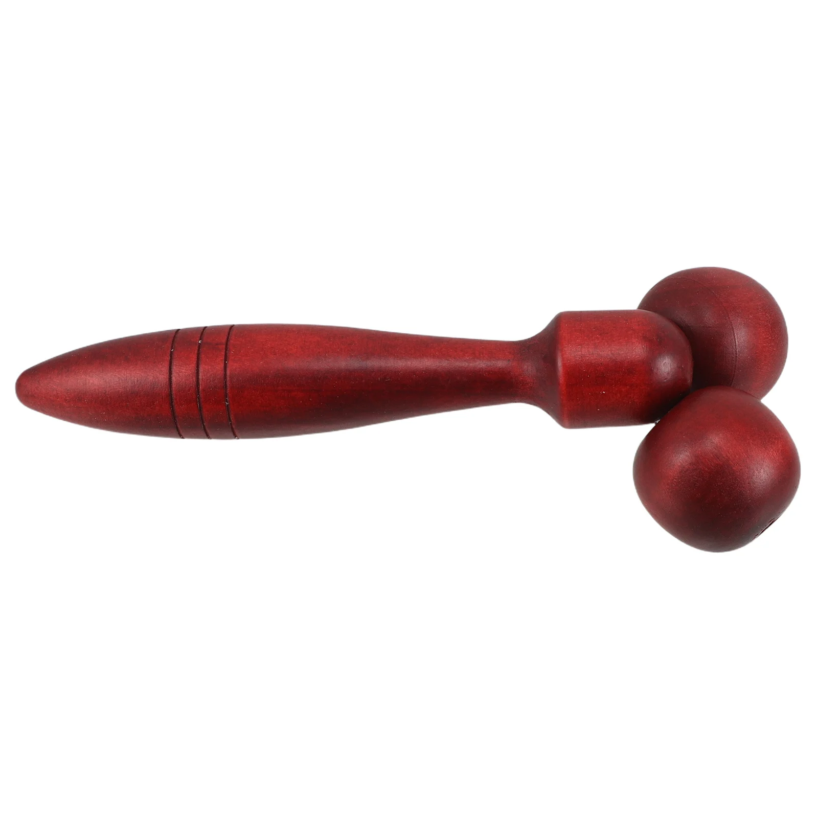 

Facial Massager Large Wood Stick Hand Roller Beauty Instrument Face Shaping Relaxation Dual Wheel Muscle Relief for Home