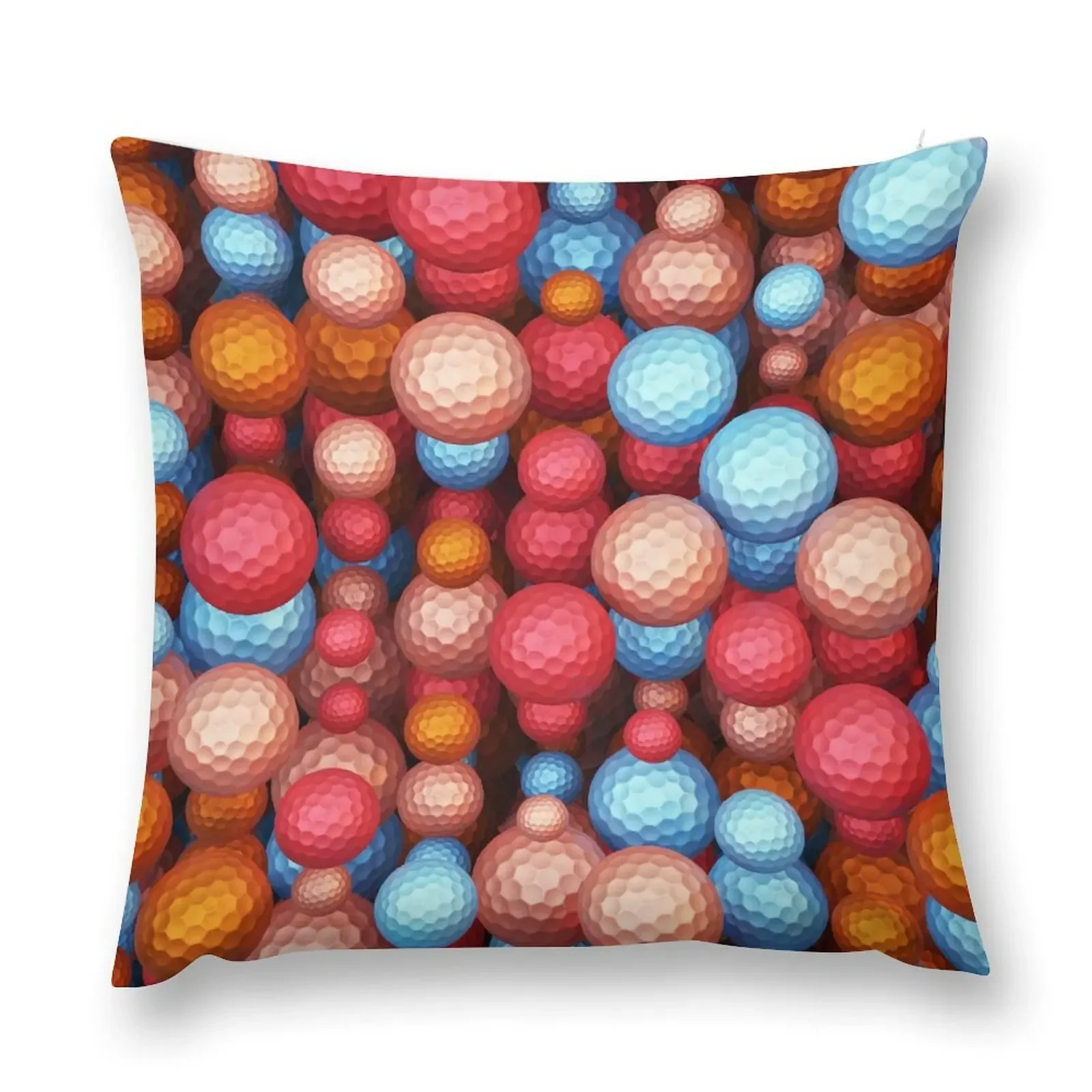 

Pop art multicolor golf balls Throw Pillow Christmas Pillows Decorative Cushion Sofa Covers pillow