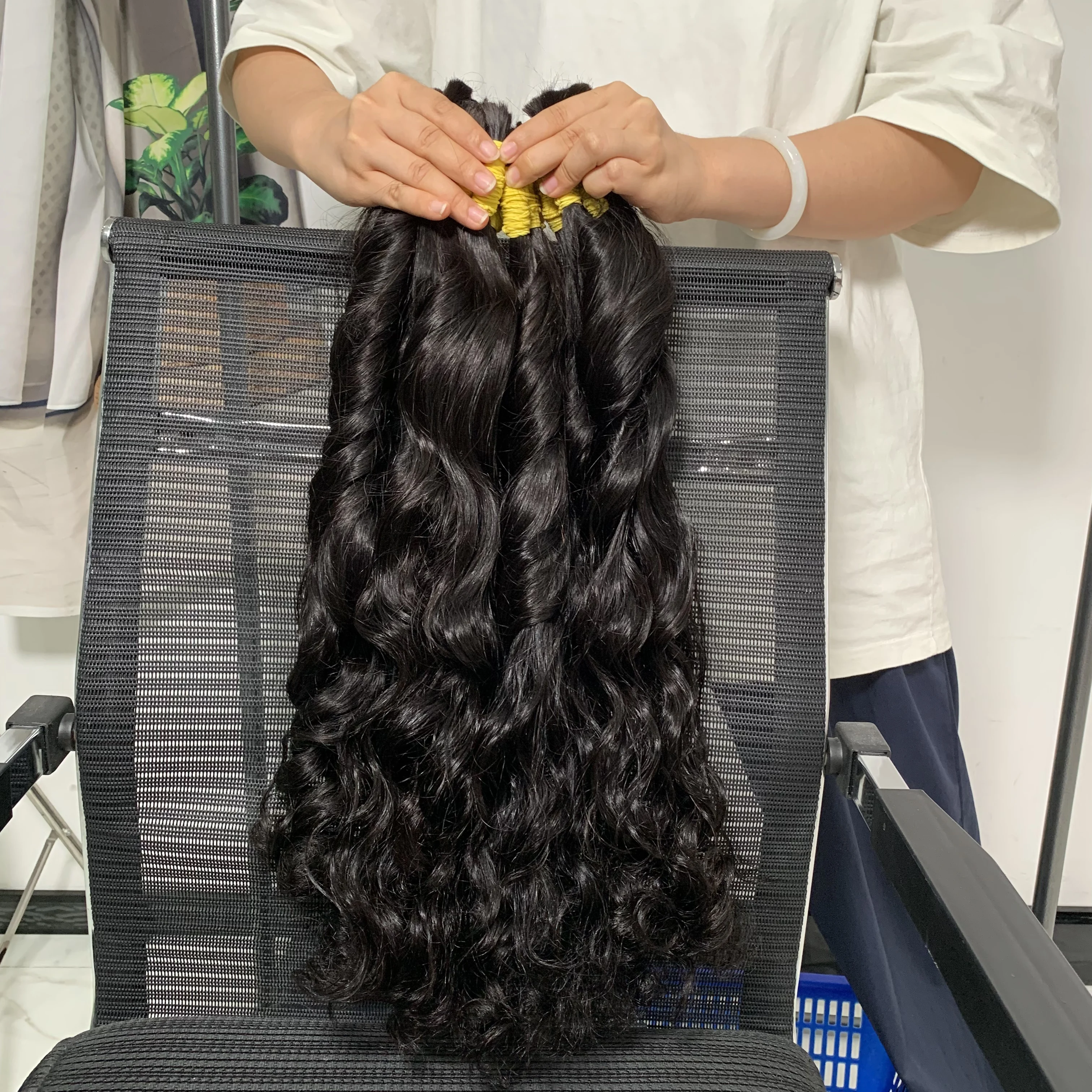 100% 인모 번들, 천연 블랙 베트남 레미 헤어 번들 30인치, 32인치 바디 웨이브 1, 3, 4 레미 헤어 번들 붙임머리