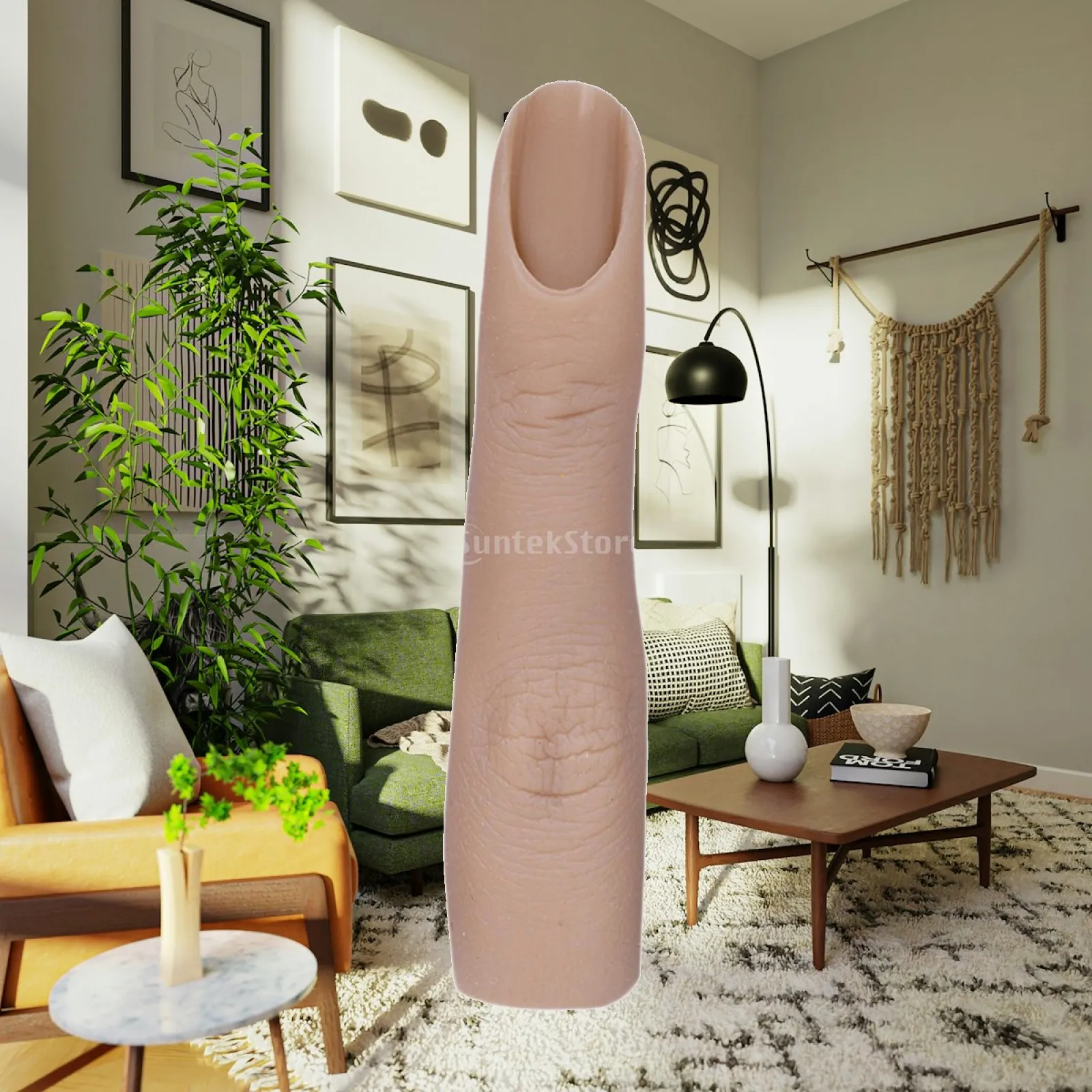 Silicone Practice Finger Nail Practice,Soft,for DIY Nail Art,Realistic,Fake Training Hand Finger Model,for Practicing
