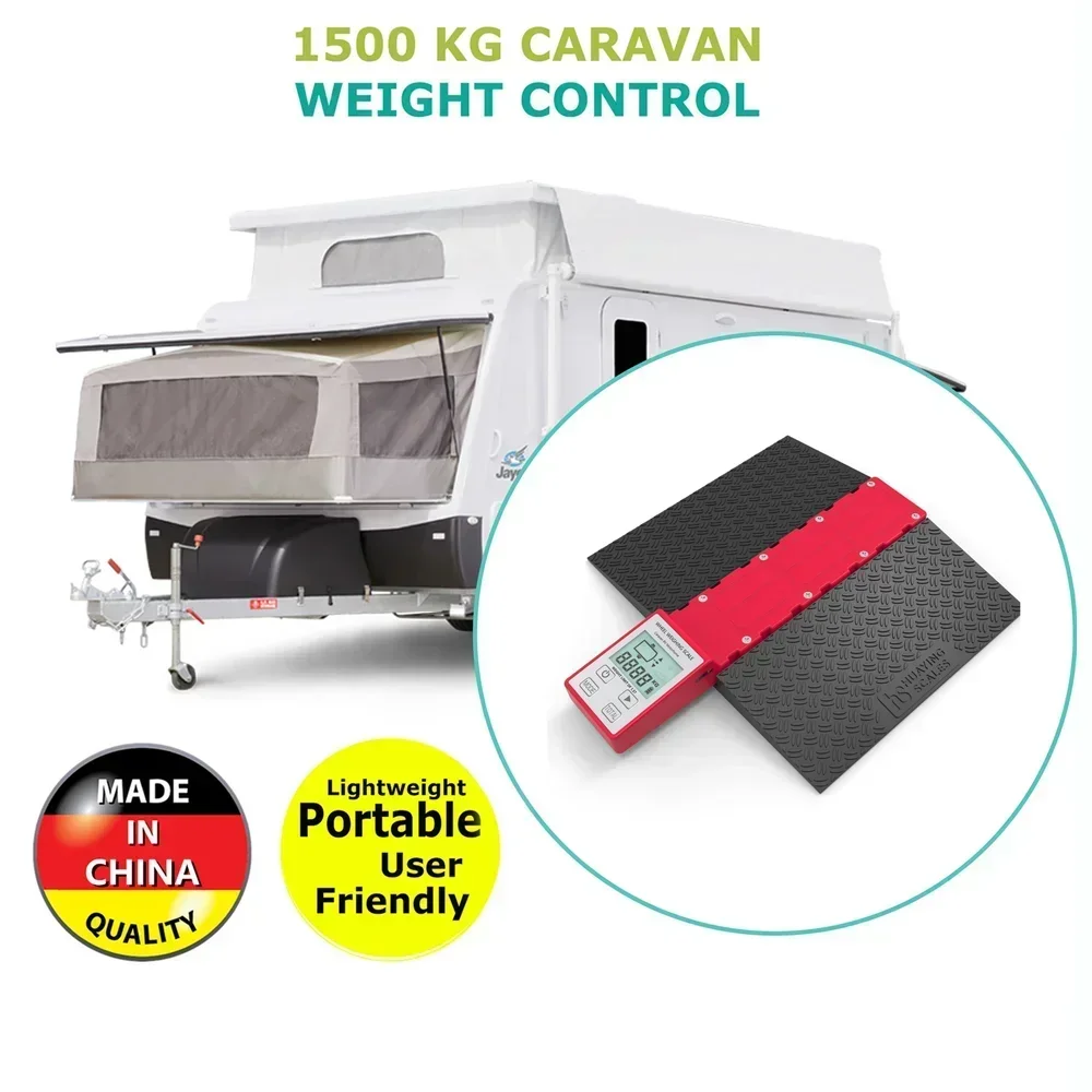 4PCS Bluetooth Wheel Weighing Scale Kit 6000kg Combined Capacity for RV Motorhome and Vehicle
