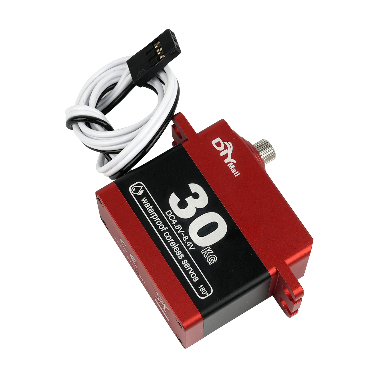 

30kg.cm Coreless Digital Servo Aluminum Metal Frame Metal Gear 180°/270°/360° Waterproof for 1/8 1/10 RC Car Boat Robot TK-30MG
