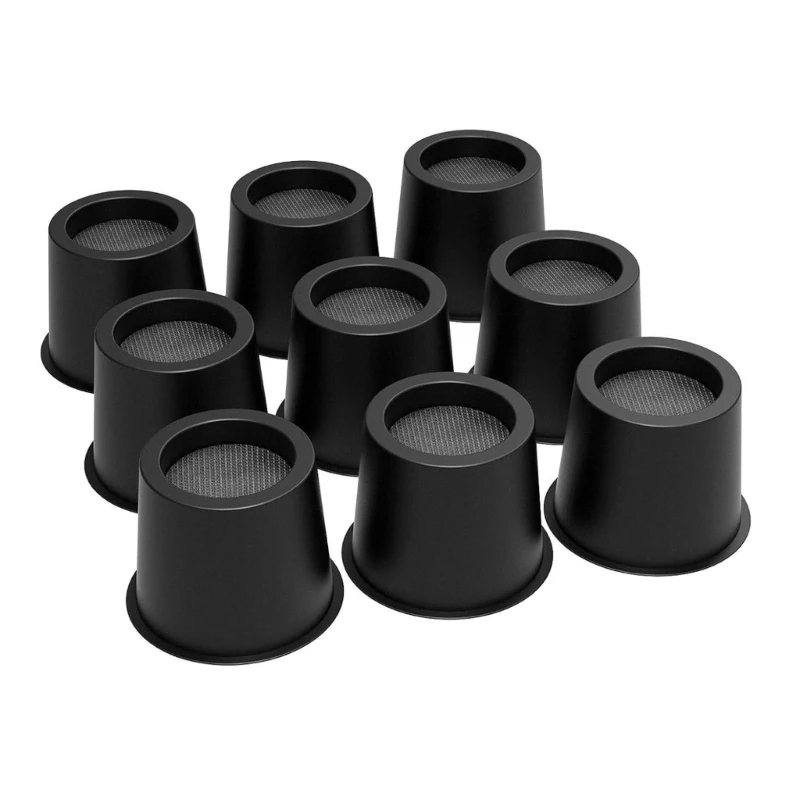 4/6/9pcs Stackable Furniture Risers 4 Inch Heavy Duty Plastic Base Universal For Bed Sofa Chair 1500lbs Weight high quality