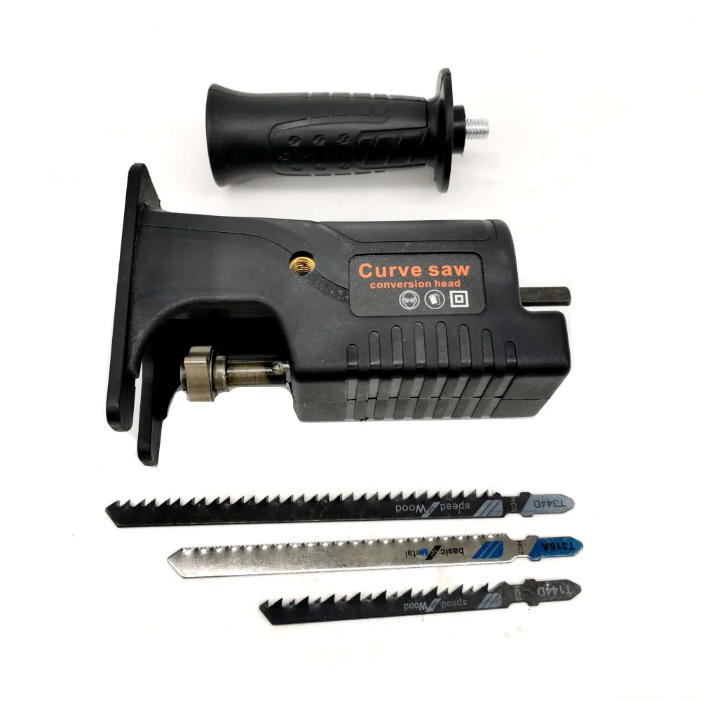 Tragbare Säbelsäge Adapter Elektrische Bohrer Geändert Elektrische JigSaw Power Werkzeug Holz Cutter Maschine Befestigung mit Klingen – Detail 7