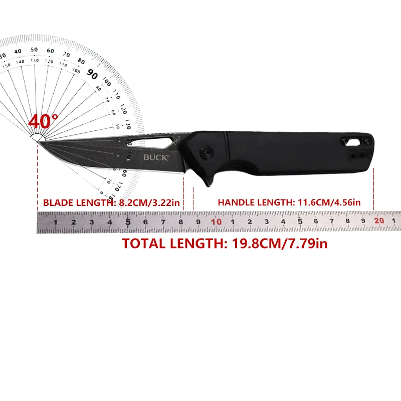 Outdoor pocket folding knife AIDS quick opening of D2 blade, EDC camping hunting tactical tool