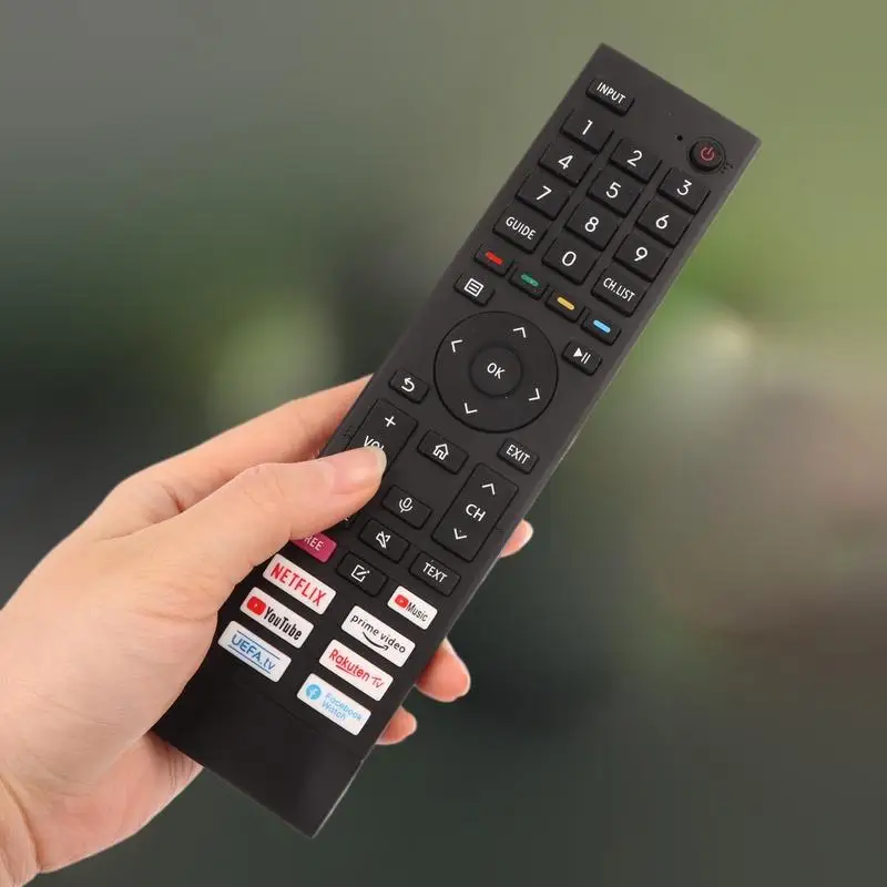 One Piece of New ERF3B80H Remote Control for Hisense QLED 4K Ultra HD TVs, No Voice Feature